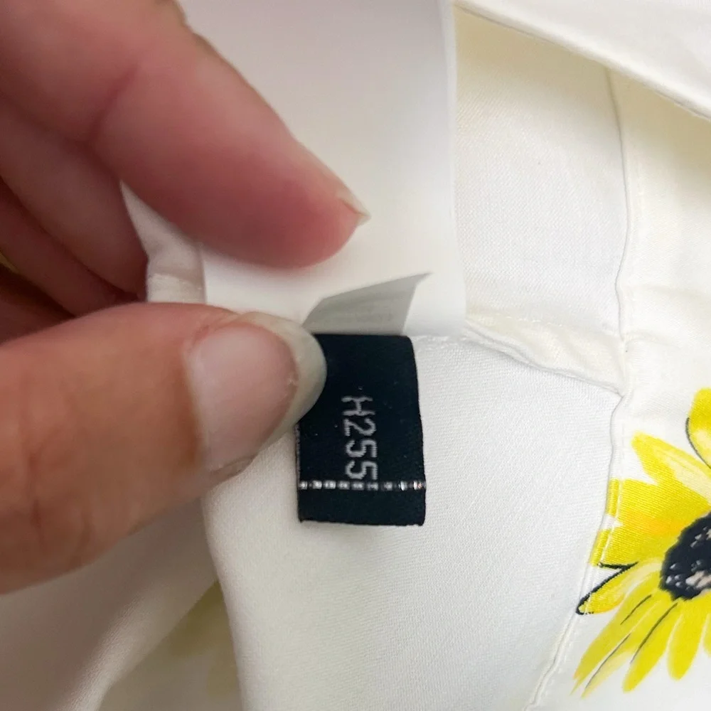Kate Spade White Yellow Sleeveless Daisy Dot Bow Peplum Top 4 New With Flaws